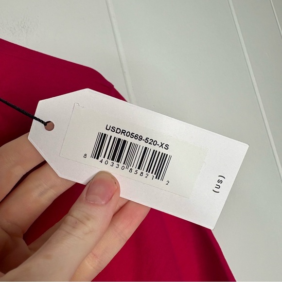 NWT Universal Standard Halie T-shirt Dress in Cerise Pink Size XS US Size 10 - Picture 7 of 9